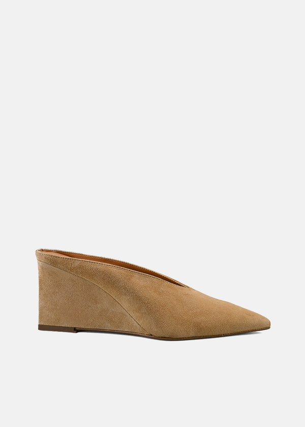 Pointed Toe Mule in Camel