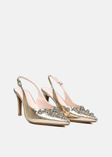 Rukito Heels in Gold