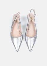 Chetus Kitten Heel in Silver