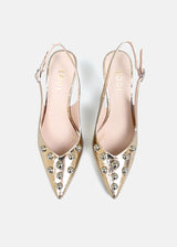 Rukito Heels in Gold