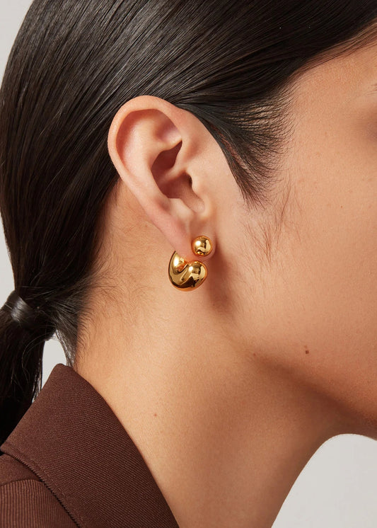 Tome Hoops Medium in Gold