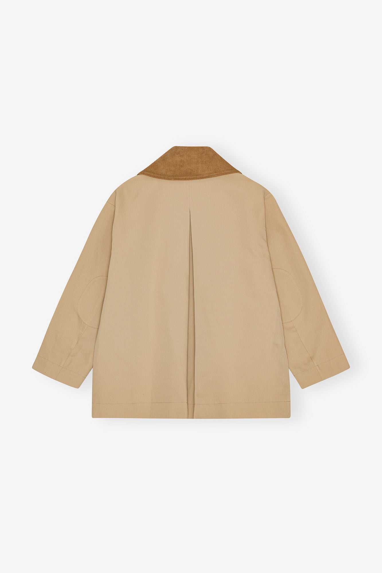Heavy Twill Midi Jacket in Pale Khaki