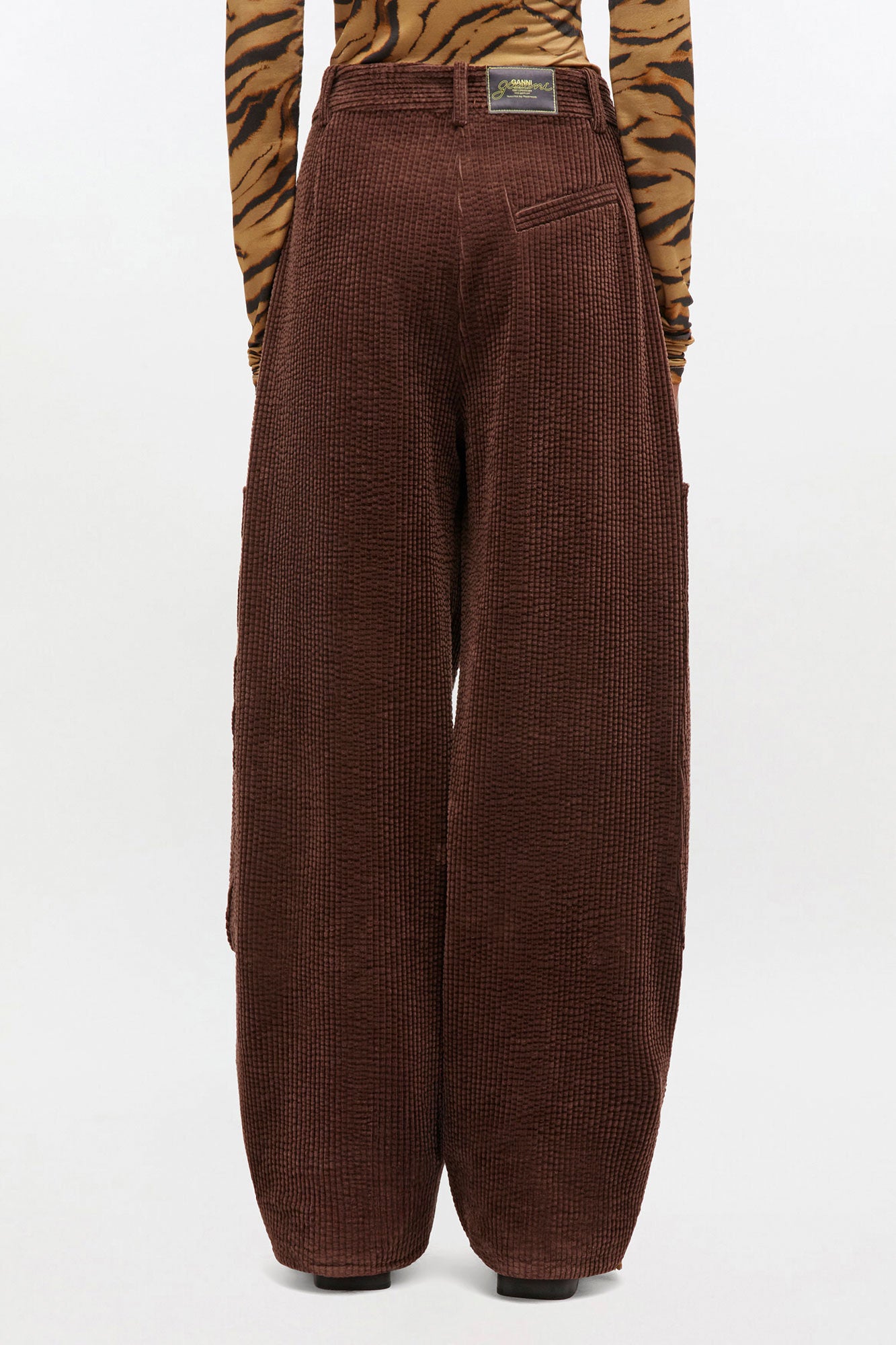 Seersucker Corduroy Pants Chicory Coffee
