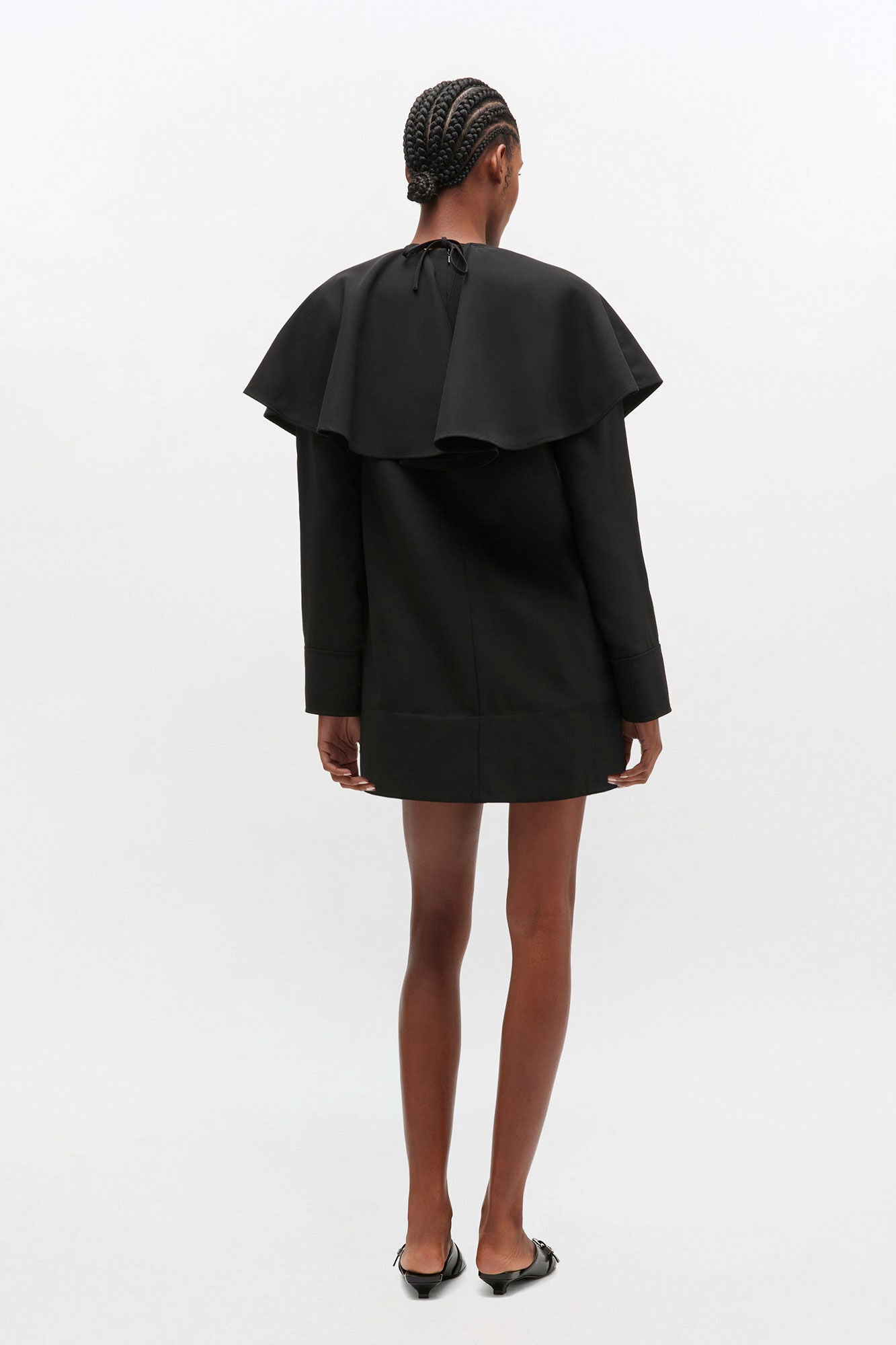 Circle Collar Dress in Black