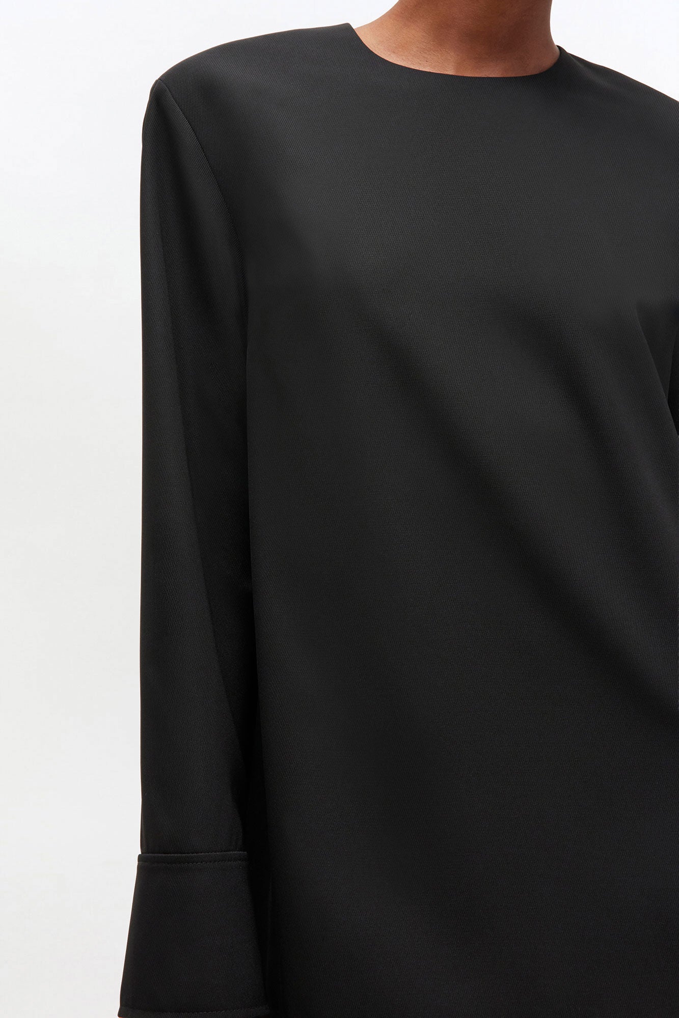 Circle Collar Dress in Black
