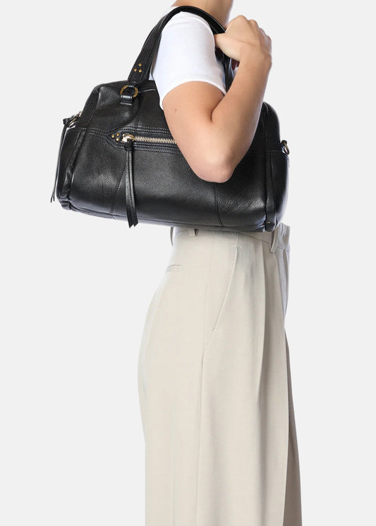 Lucky Bowling Bag in Black Buffaloskin