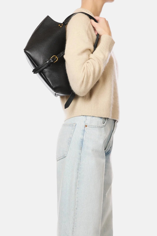 Joseph S Bag in Noir Brass Buffalo Leather