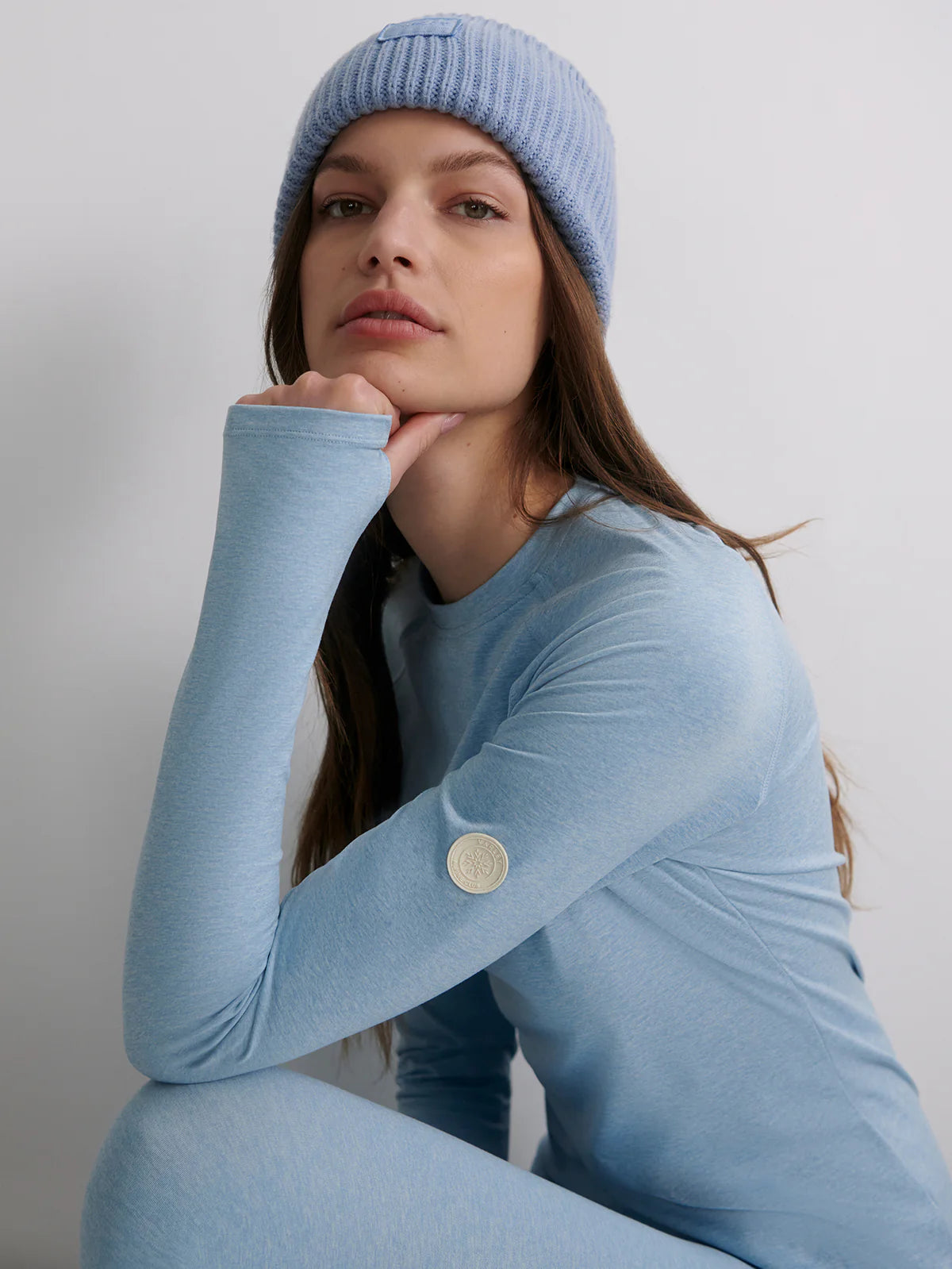 Always Warm Crew Neck Baselayer in Glacier Marl