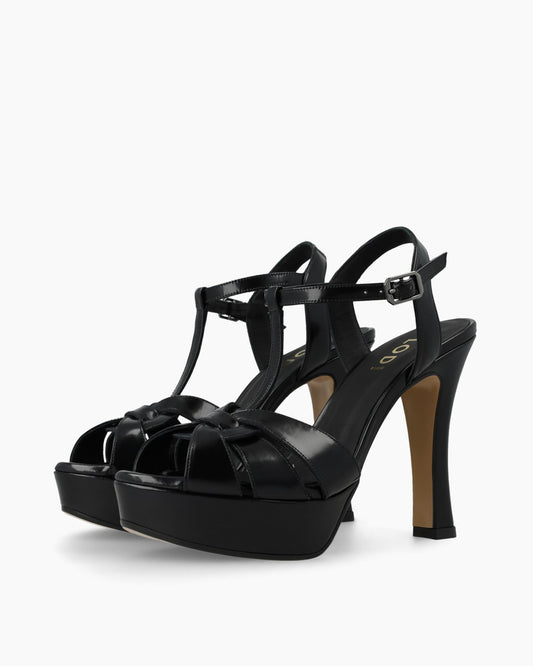 Taran Platform Heel in Black