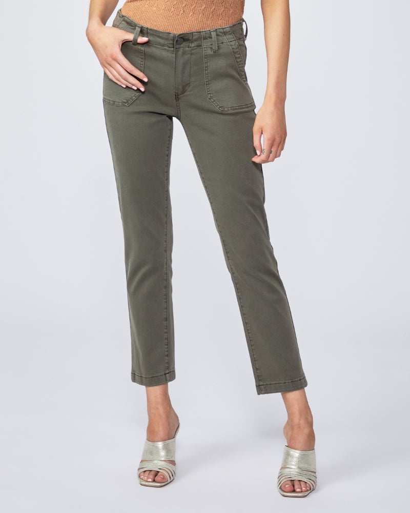 MAYSLIE STRAIGHT JEAN VINTAGE MOSS - PAIGE