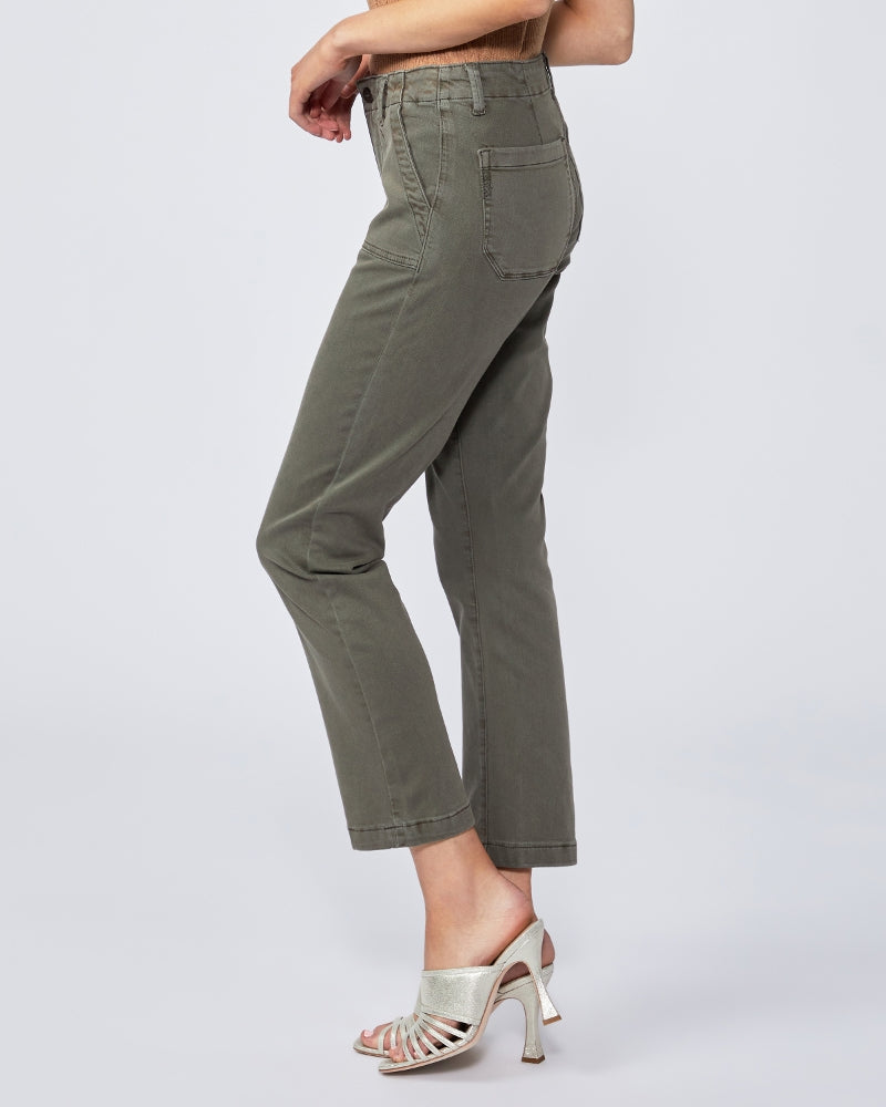 MAYSLIE STRAIGHT JEAN VINTAGE MOSS - PAIGE