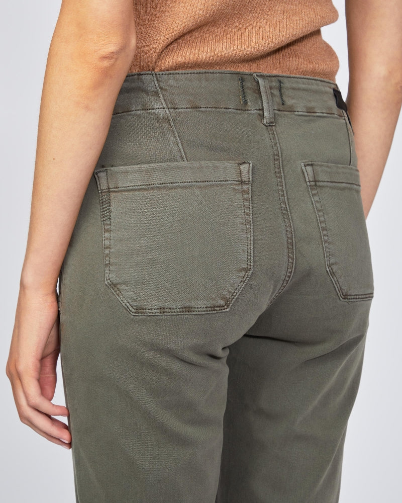MAYSLIE STRAIGHT JEAN VINTAGE MOSS - PAIGE