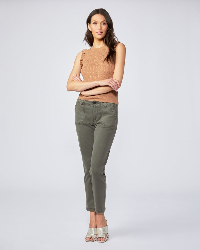 MAYSLIE STRAIGHT JEAN VINTAGE MOSS - PAIGE