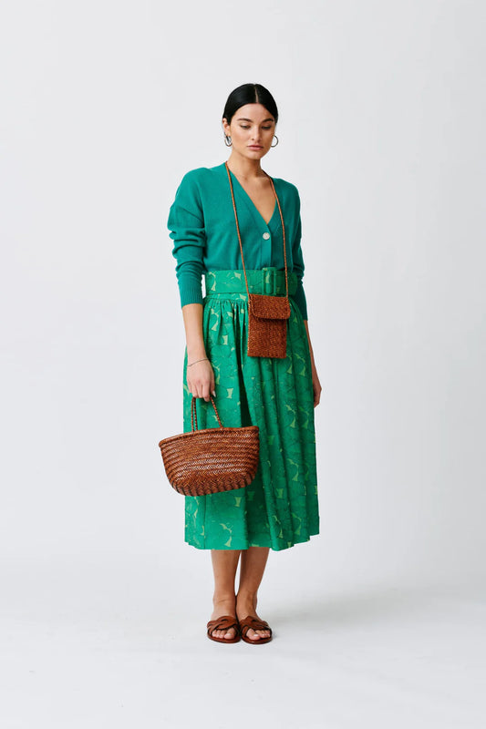 Bamboo Triple Jump Mini Bag in Tan