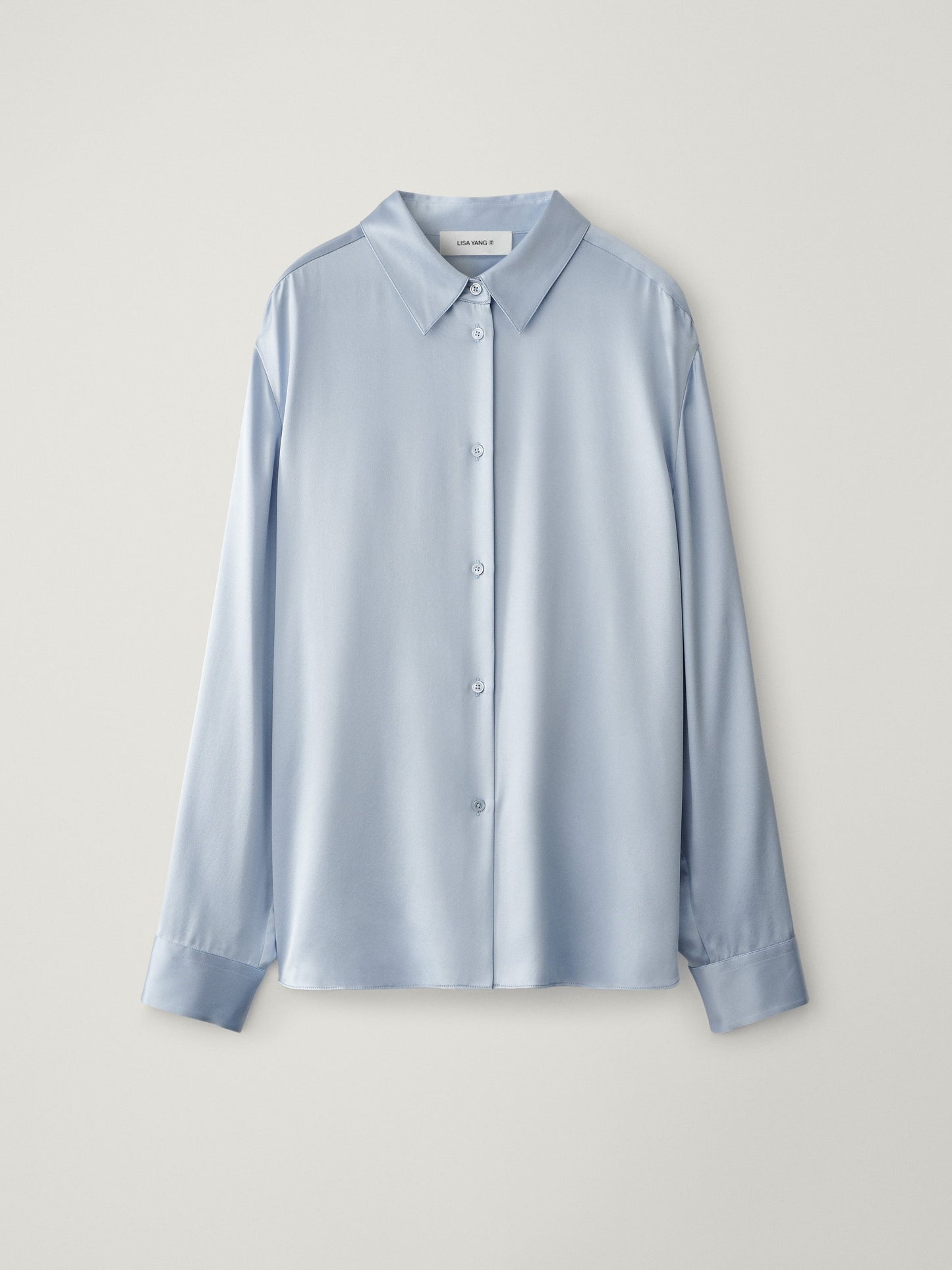 Long Sleeved Button-Up Shirt in Surf