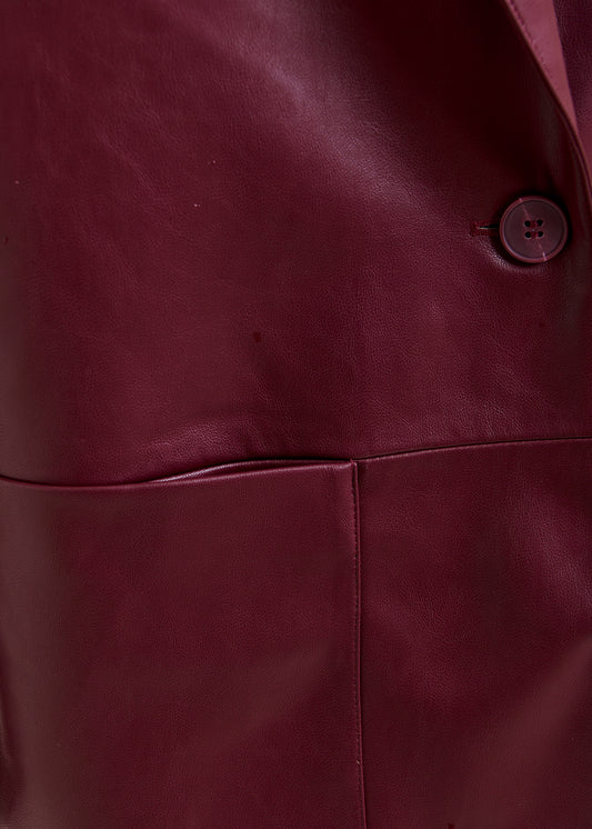 Idrey faux leather blazer