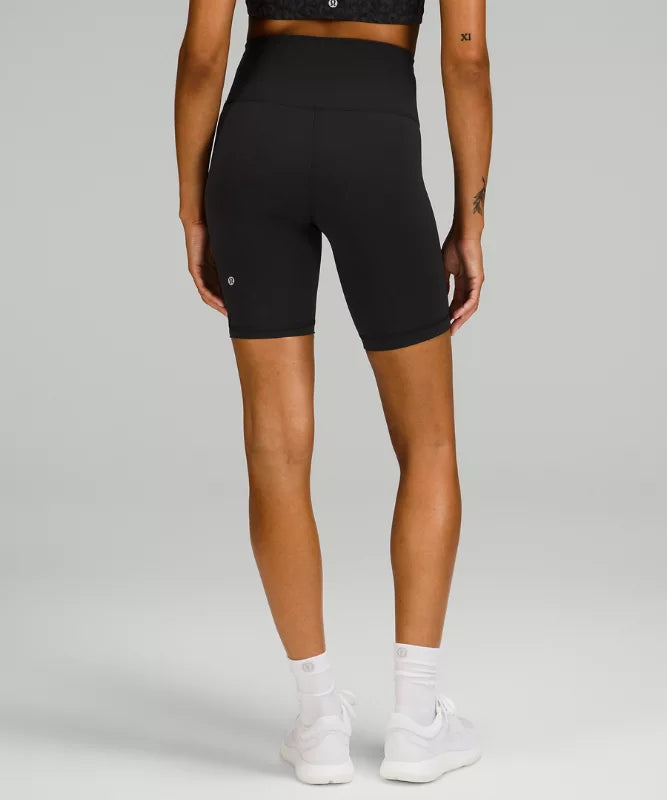 WUNDER TRAIN HIGH-RISE SHORT 8"-BLACK