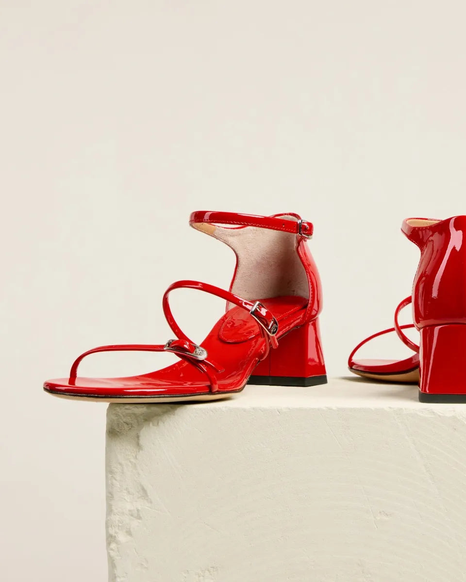 PRIM SANDAL RED - DEAR FRANCES