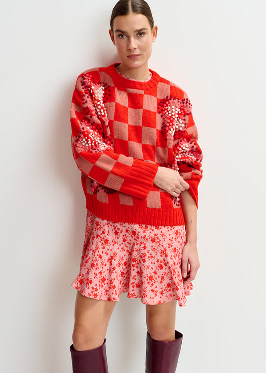 Inter embroidered pullover