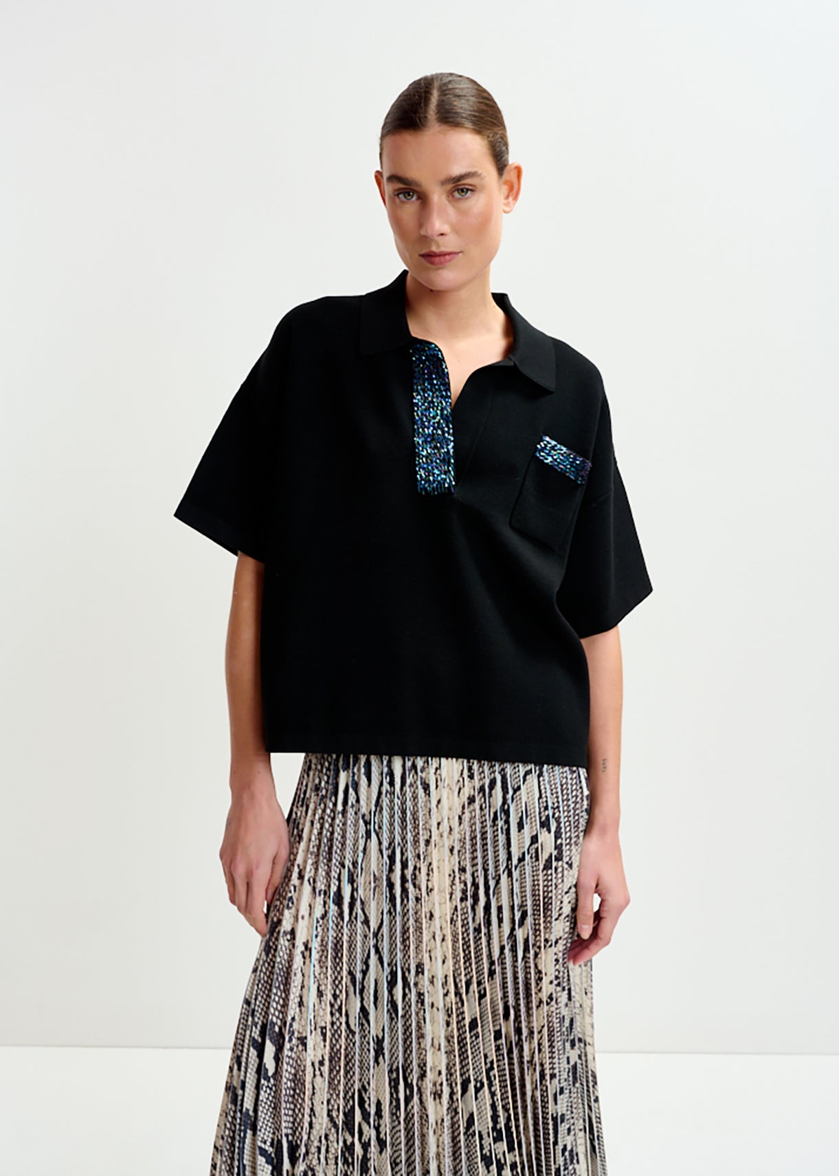 Internationnal knitted polo
