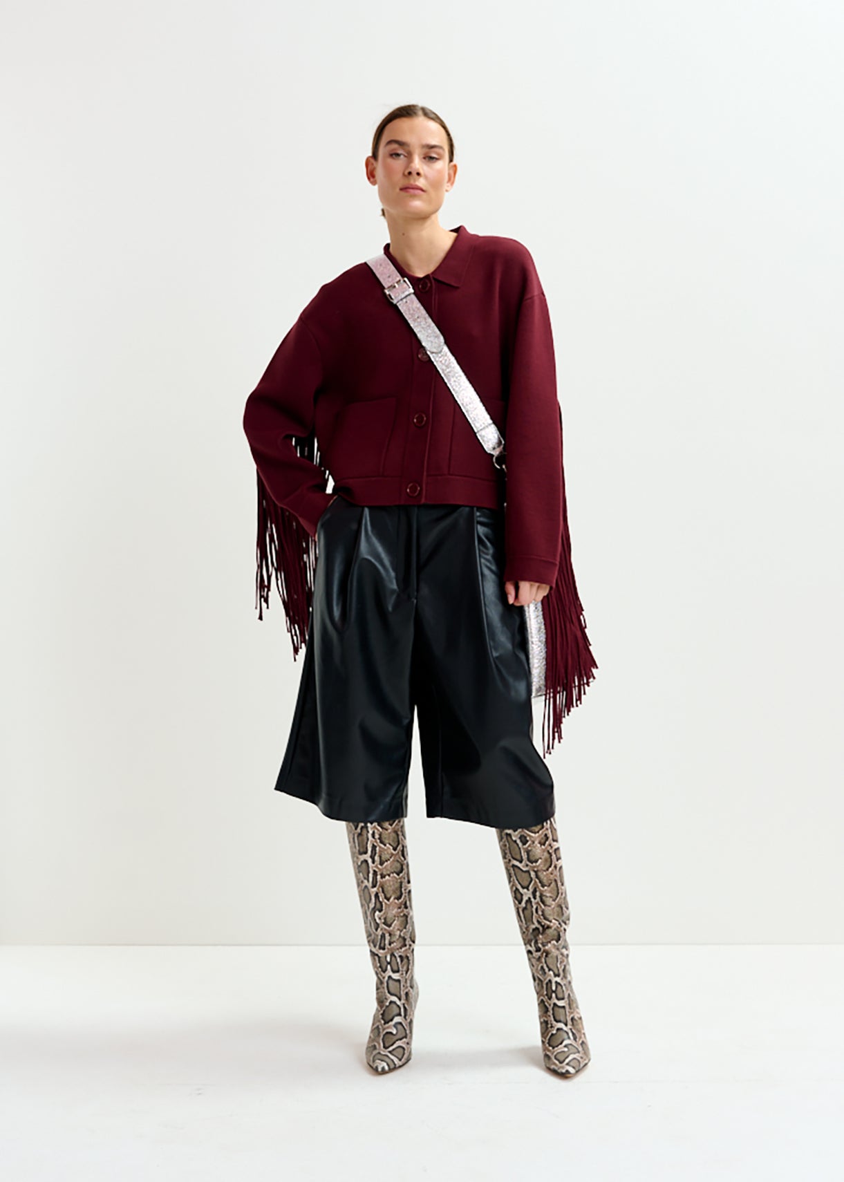 Istern jacket with fringes