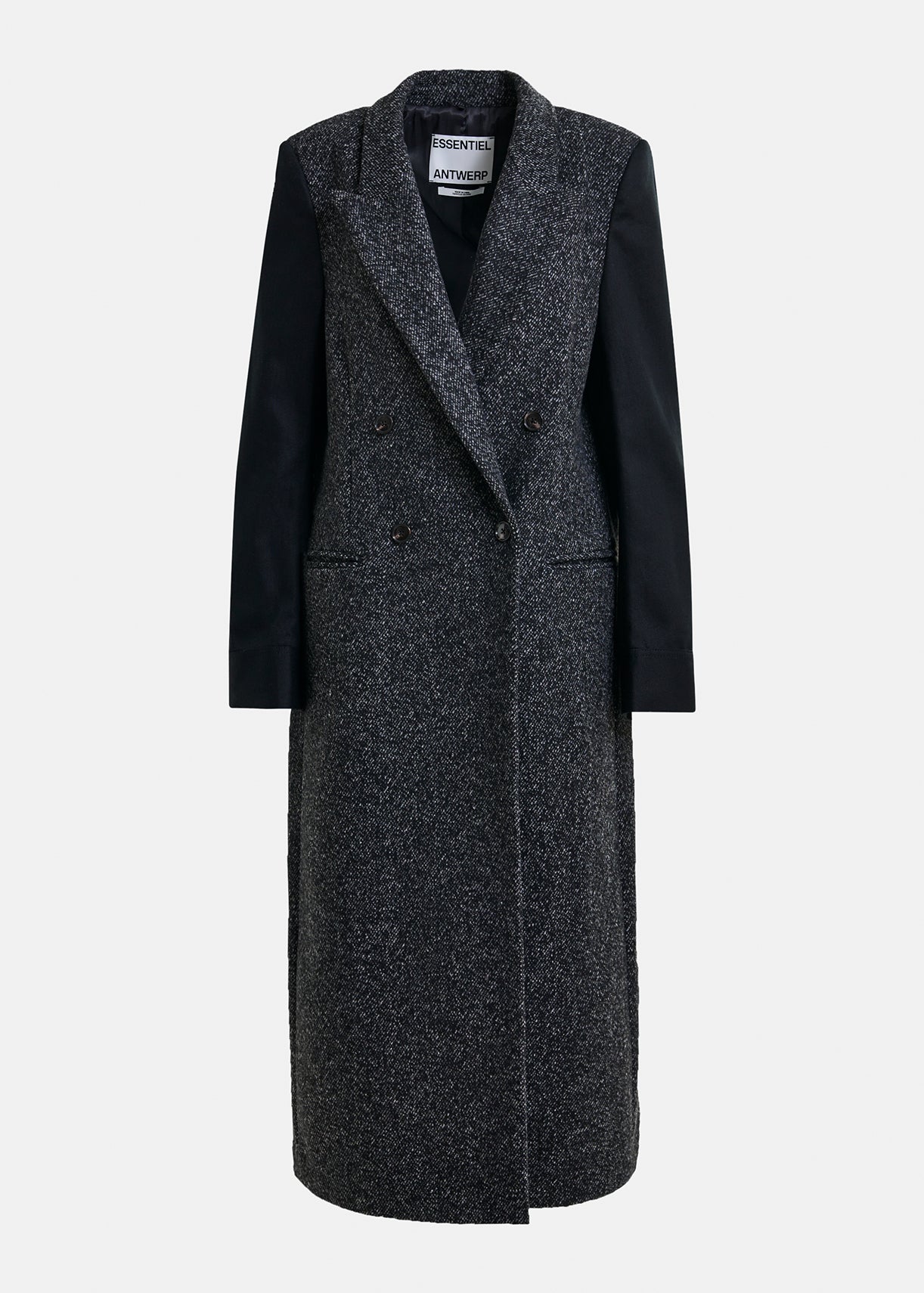 Ivona contrast sleeve coat