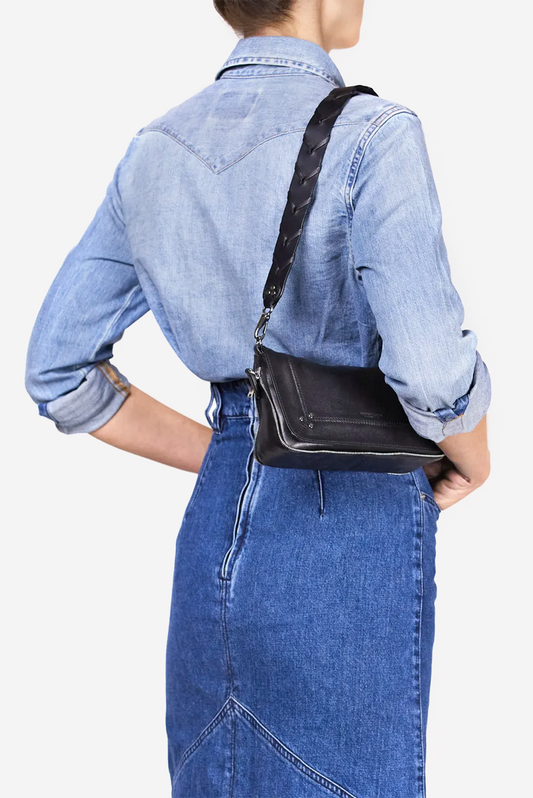 Anse Tressee Black Cowskin Strap