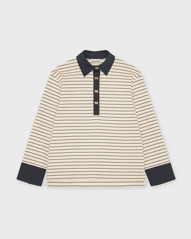 Single Piquet Jersey Polo in Phantom
