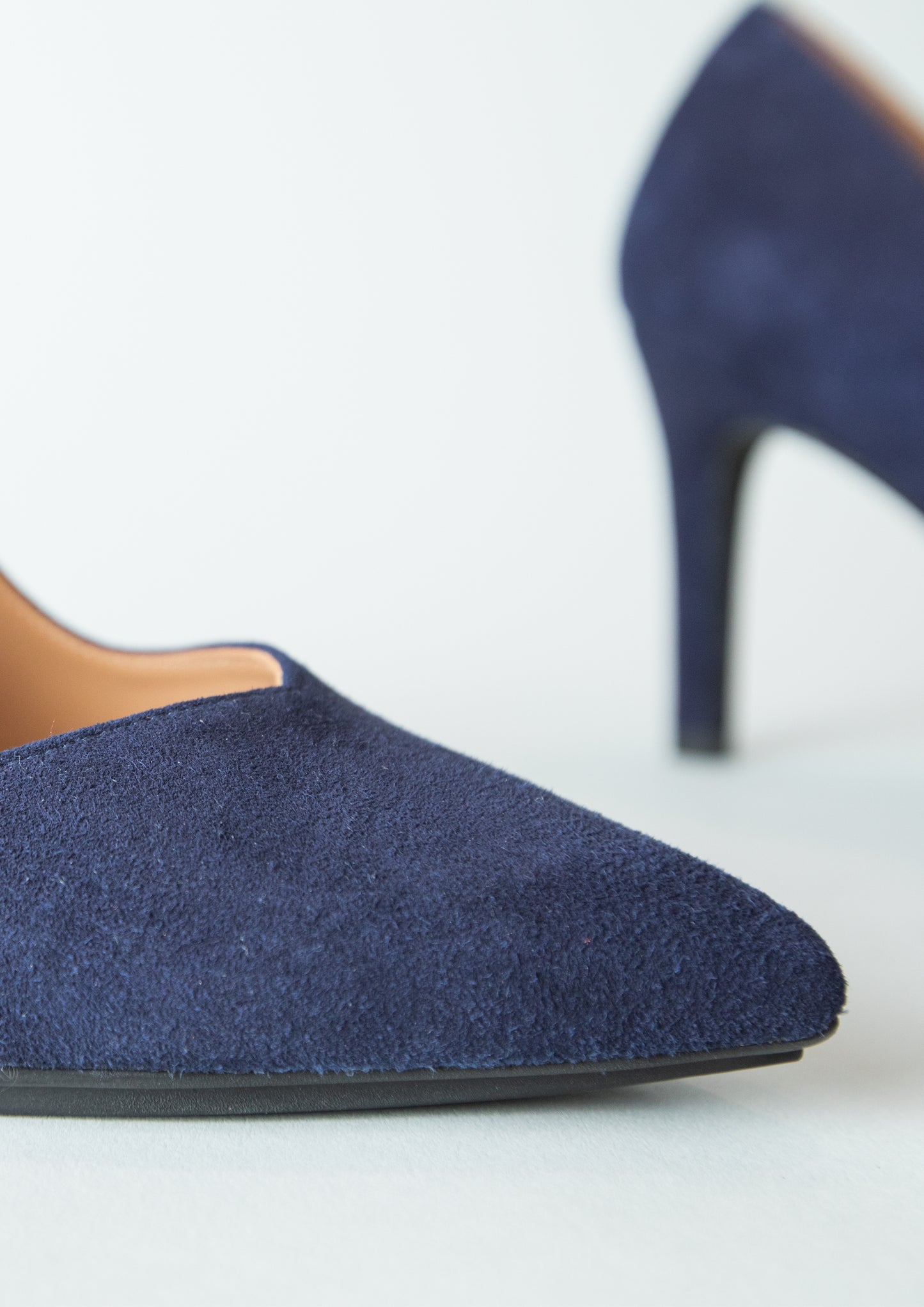 Rabot Heels in Navy Suede