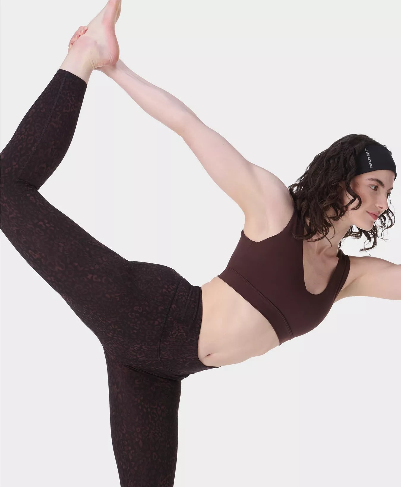 ULTIMATE 7/8 STUDIO LEGGING PRINT - BROWN PANTHER PRINT - SWEATY BETTY