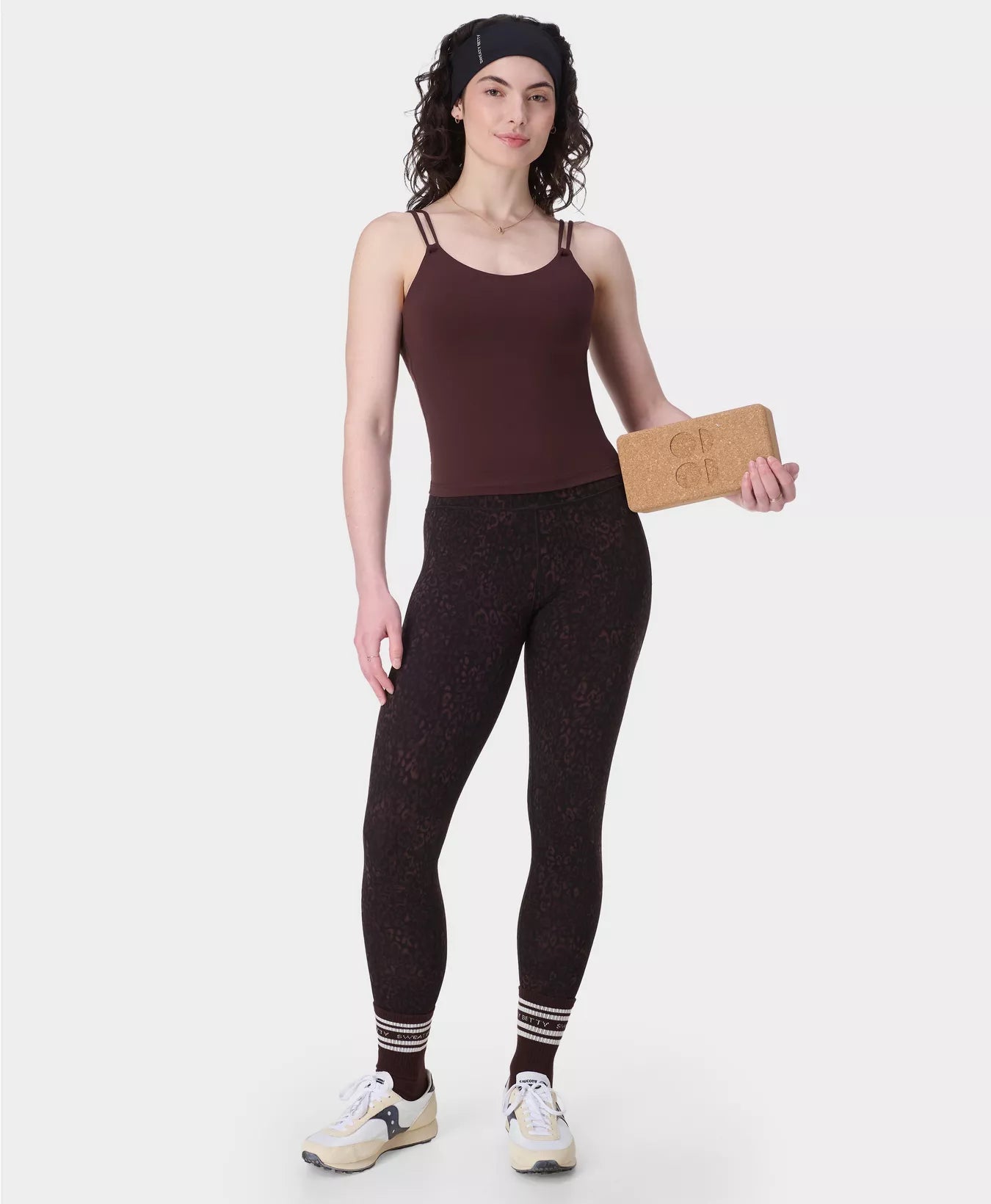 ULTIMATE 7/8 STUDIO LEGGING PRINT - BROWN PANTHER PRINT - SWEATY BETTY