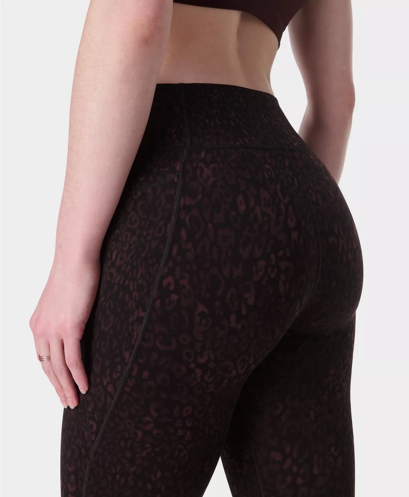 ULTIMATE 7/8 STUDIO LEGGING PRINT - BROWN PANTHER PRINT - SWEATY BETTY