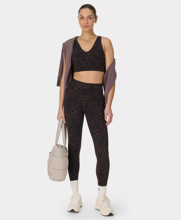 Ultimate Studio Yoga Voop Bra in Leopard Skin Print