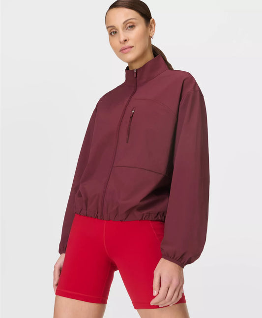 Training Shell Jacket in Garnet Red