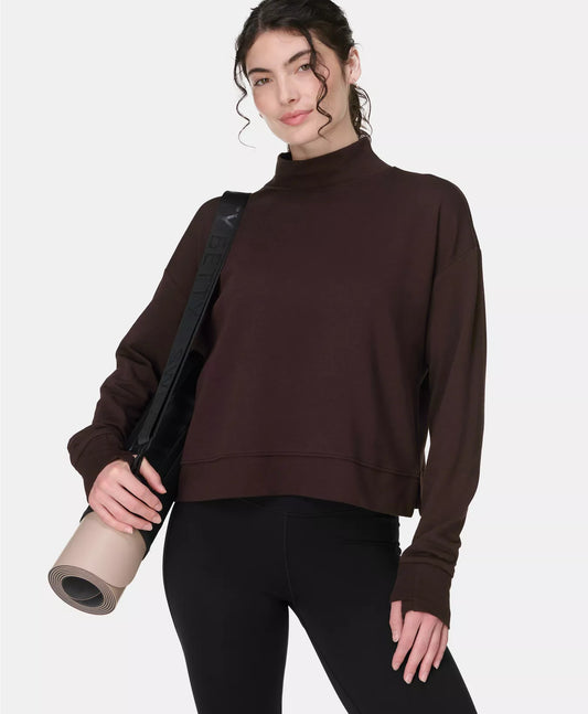 After Class Funnel Sweatshirt in Sable Brown