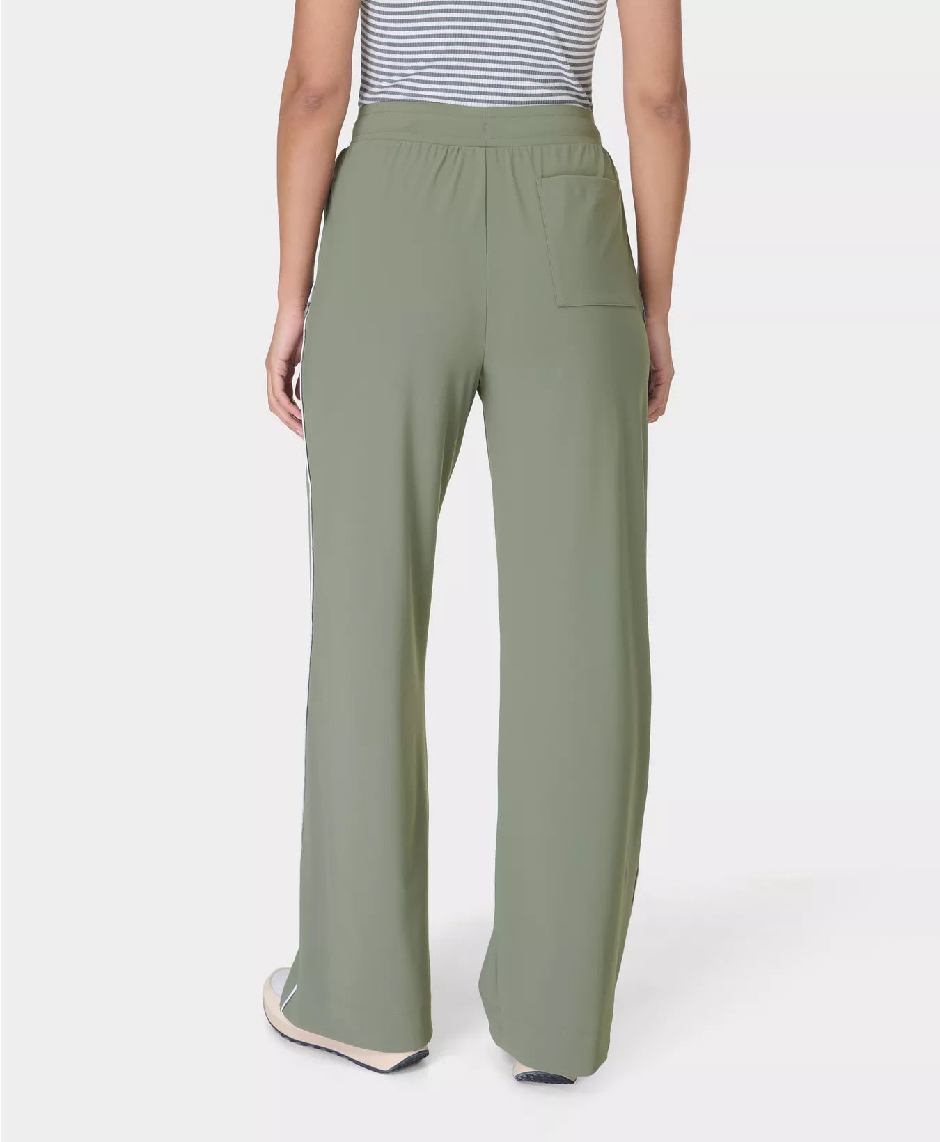Explorer Wide Leg 30" Trouser in Willow Green