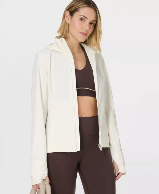 Ultimate Train Water Resistant Jacket in Lily White