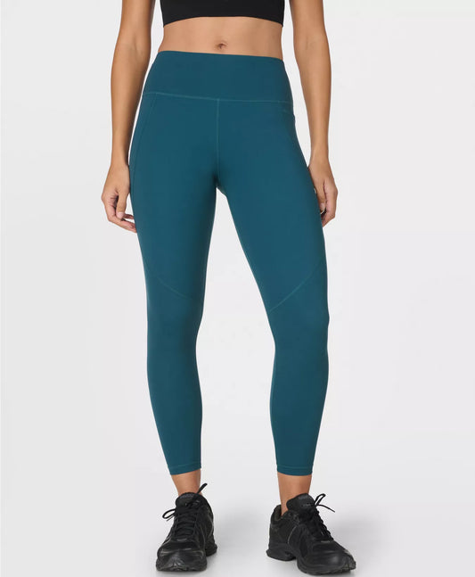 Power 7/8 Workout Leggings in Deep Green