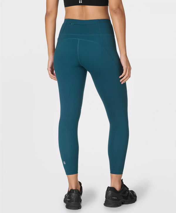 Power 7/8 Workout Leggings in Deep Green