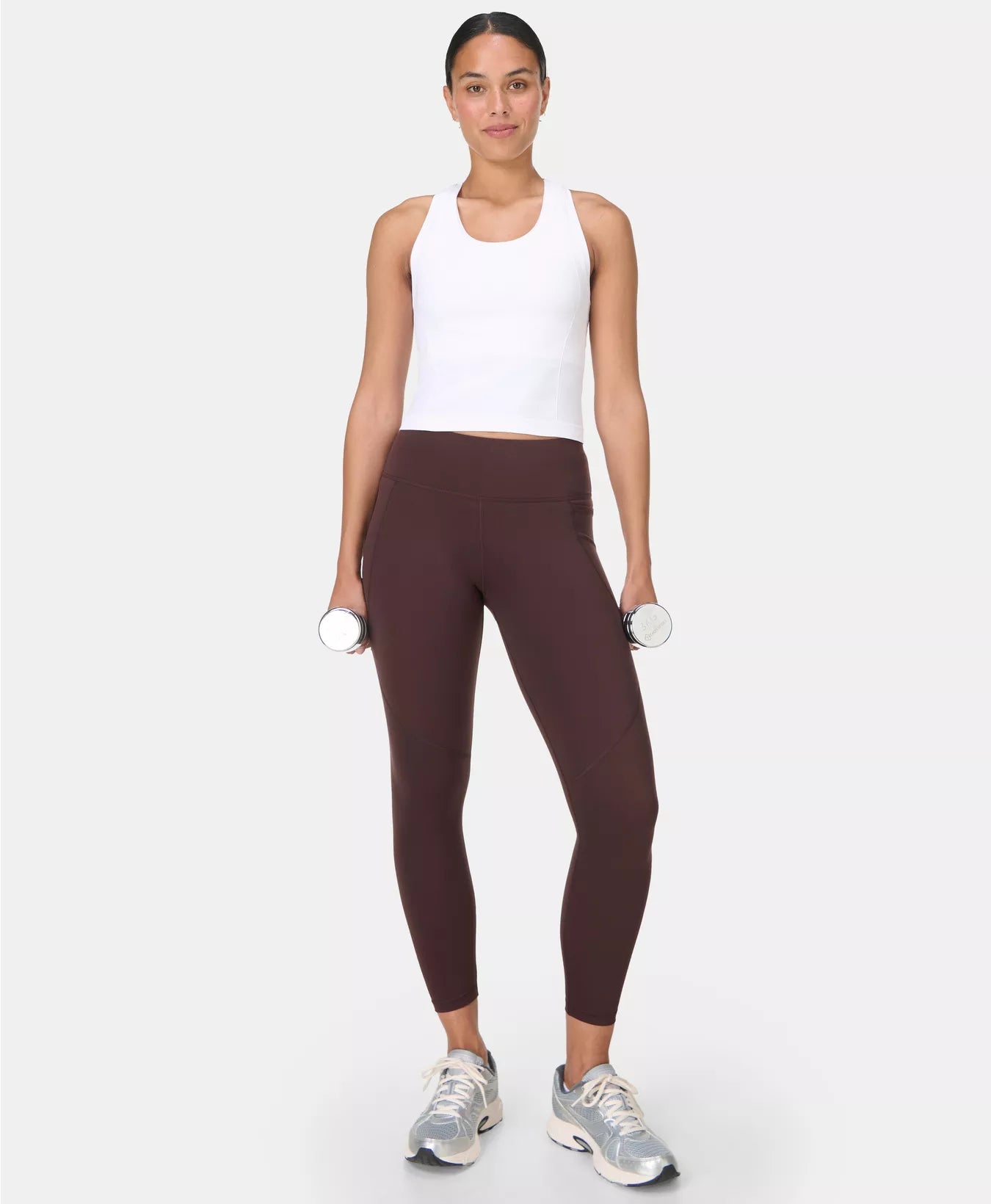Power 7/8 Gym Leggings in Sable Brown