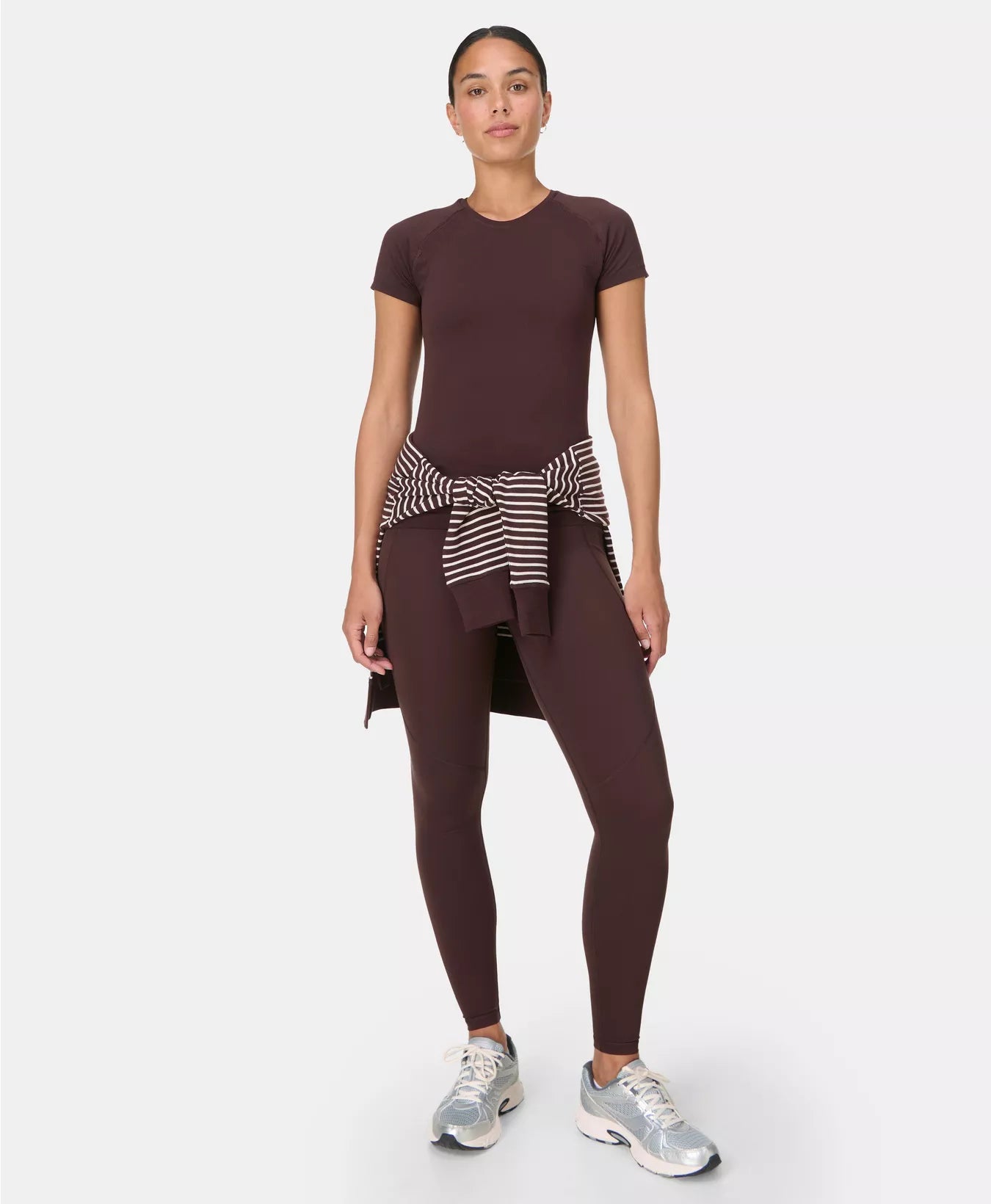 Power 7/8 Gym Leggings in Sable Brown