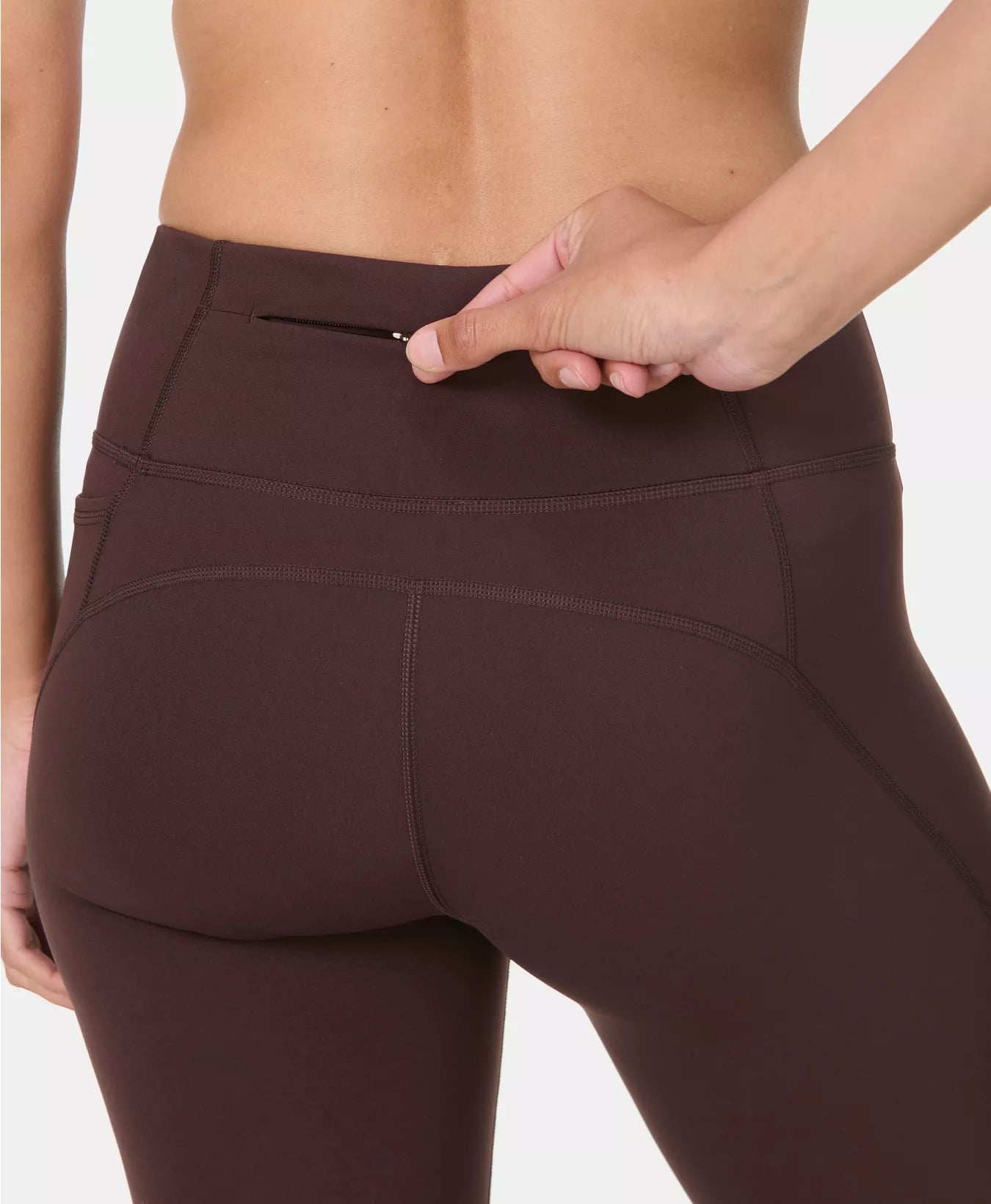 Power 7/8 Gym Leggings in Sable Brown
