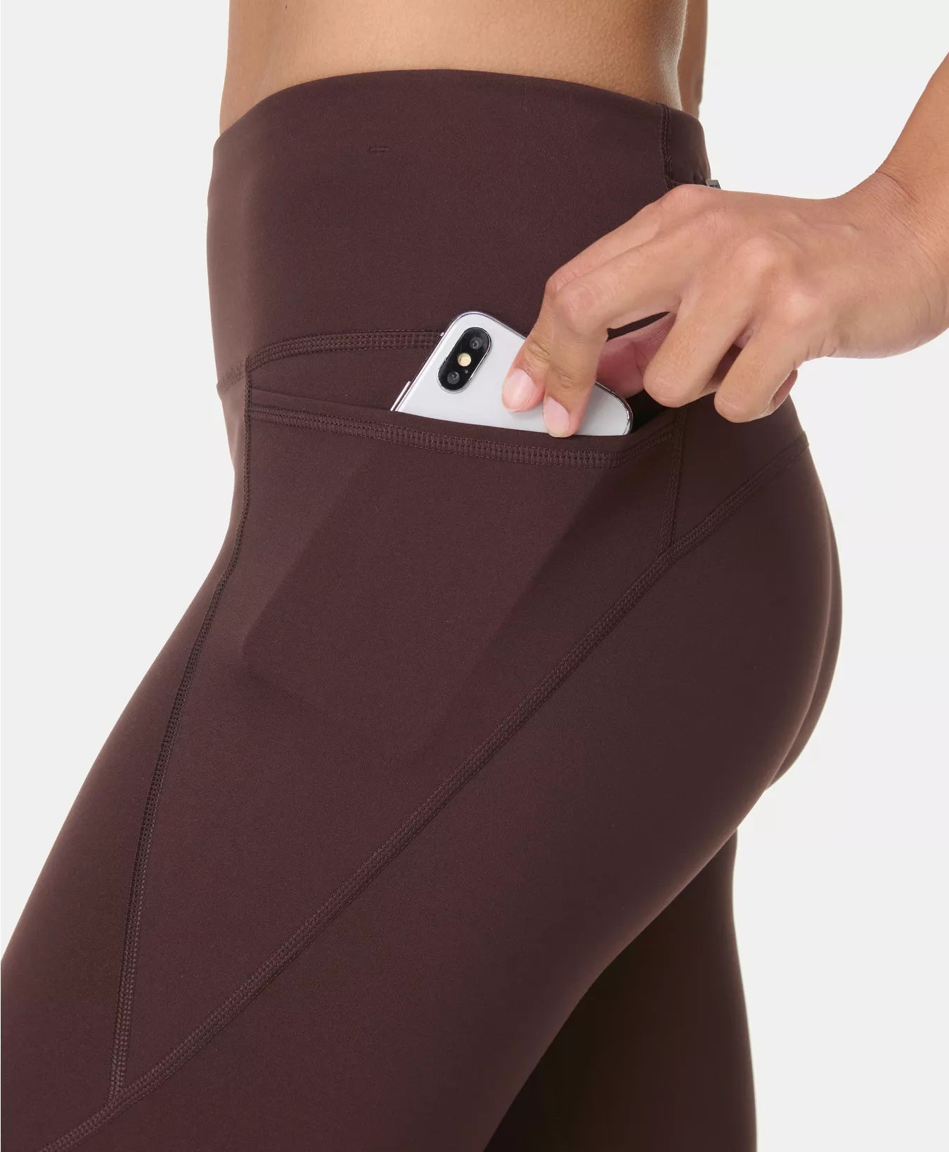 Power 7/8 Gym Leggings in Sable Brown