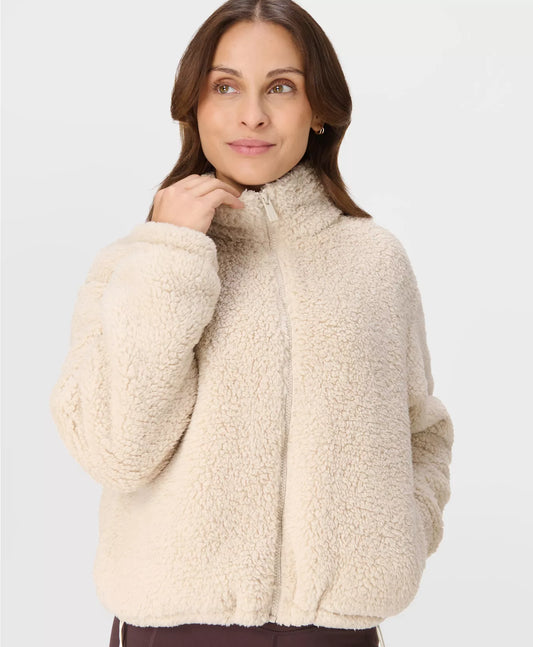 Canyon Fleece Zip Up Barley Beige