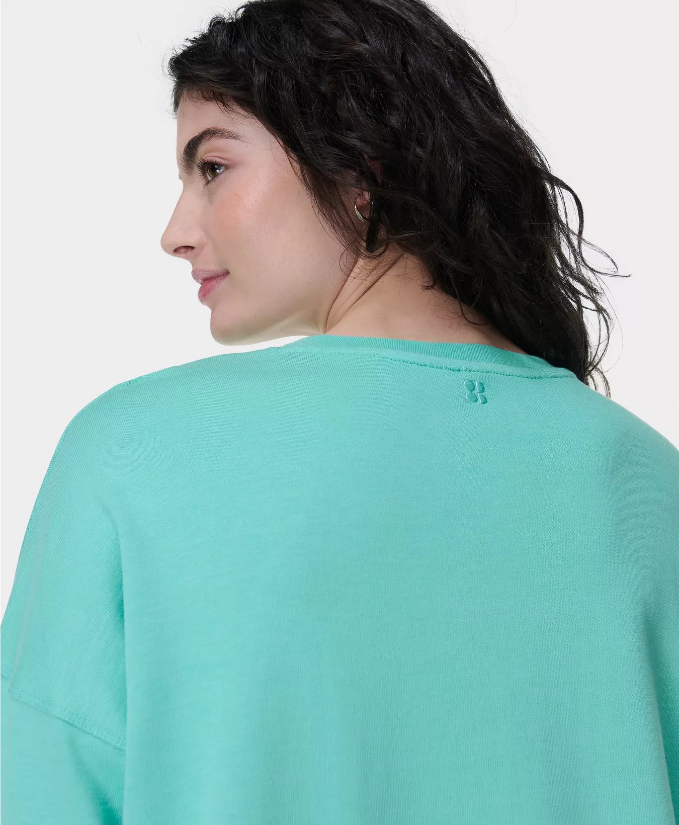 AFTER CLASS LONGLINE SWEATSHIRT - SEA SPRAY BLUE - SWEATY BETTY