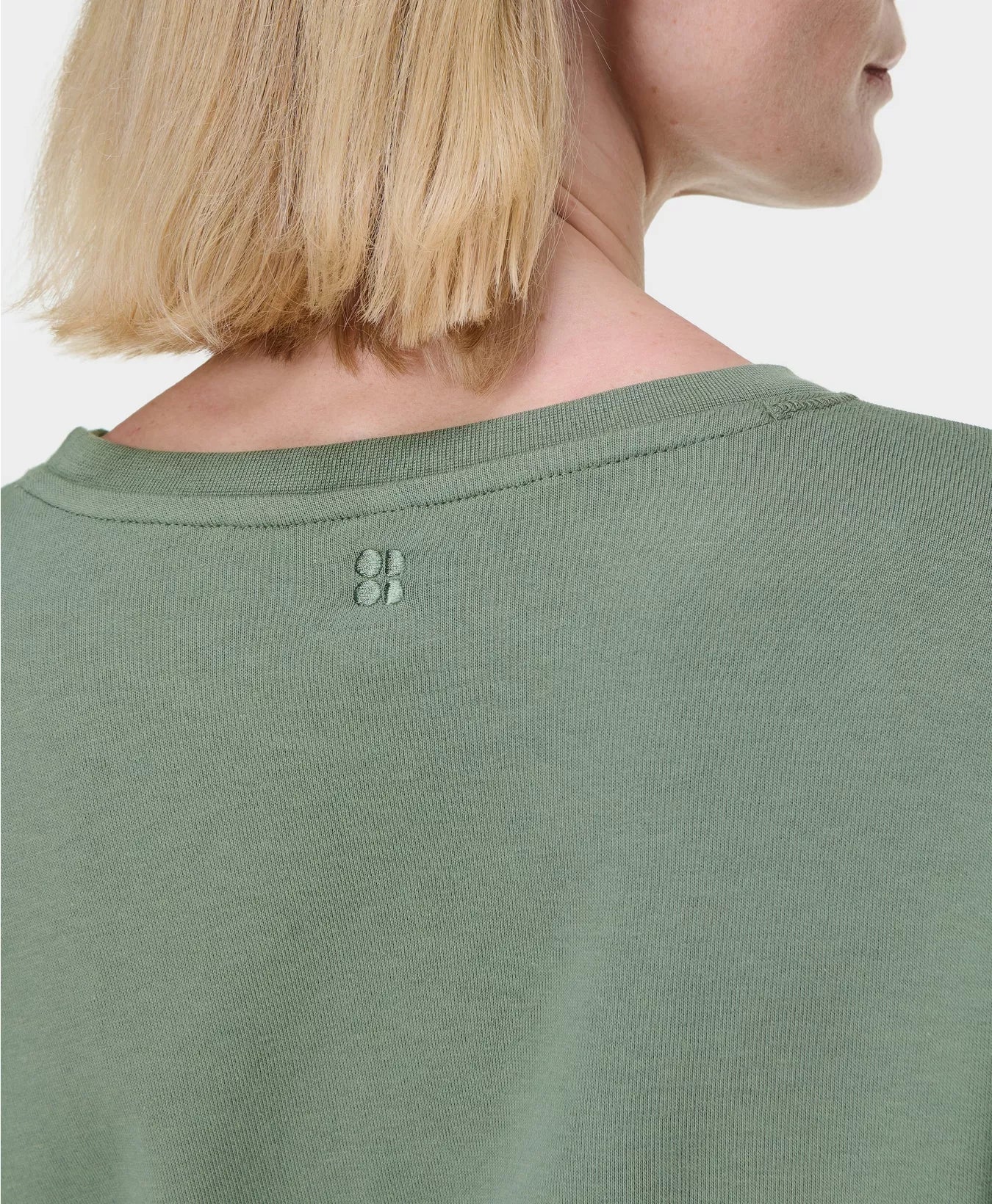 AFTERCLASS LONGLINE SWEATSHIRT - WILLOW GREEN - SWEATY BETTY