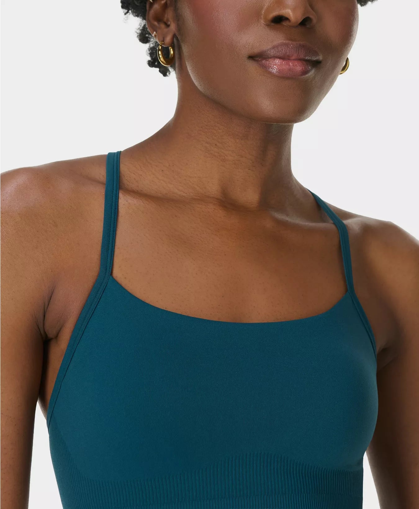 Spirit Restored Seamless Yoga Bra in Deep Green