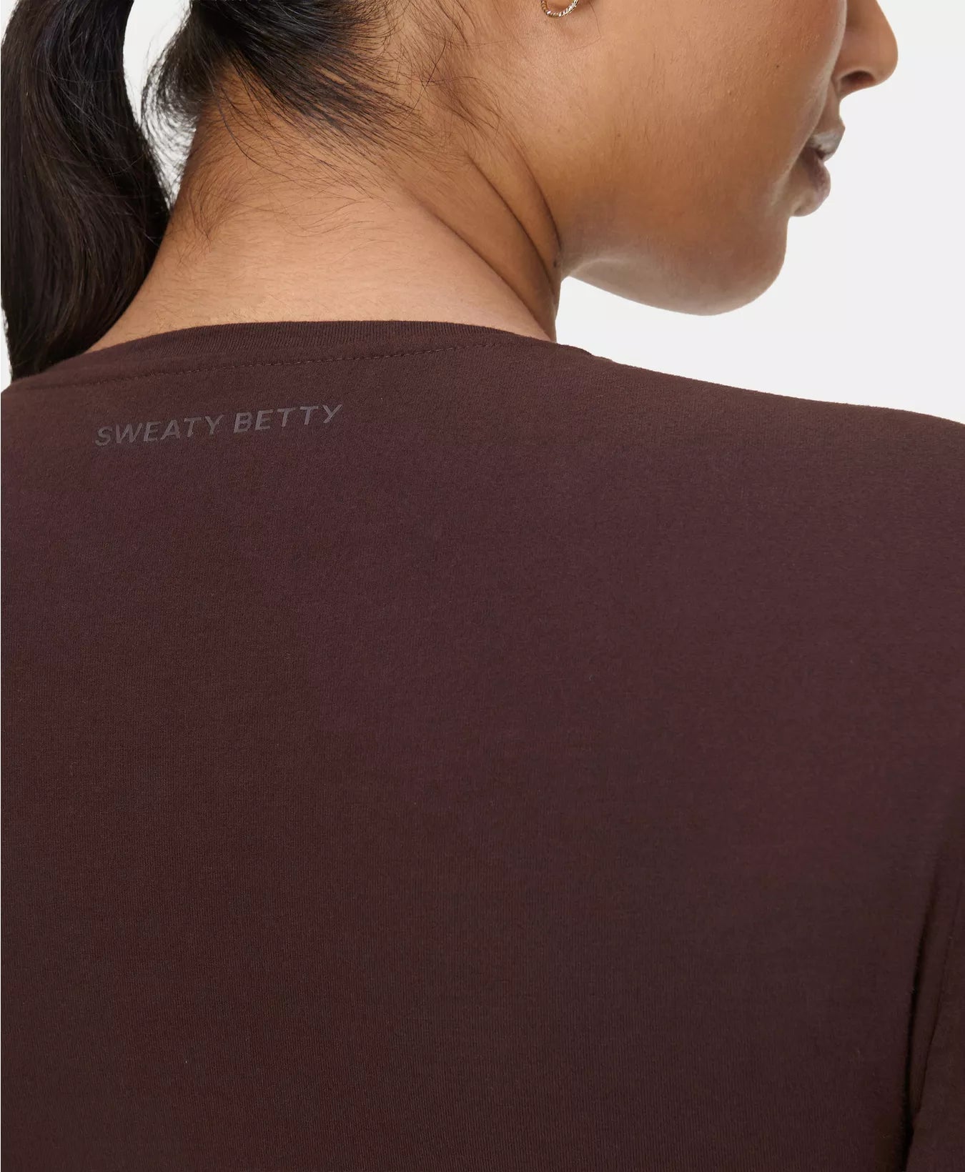 Essential Sculpt Long Sleeve Top in Sable Brown