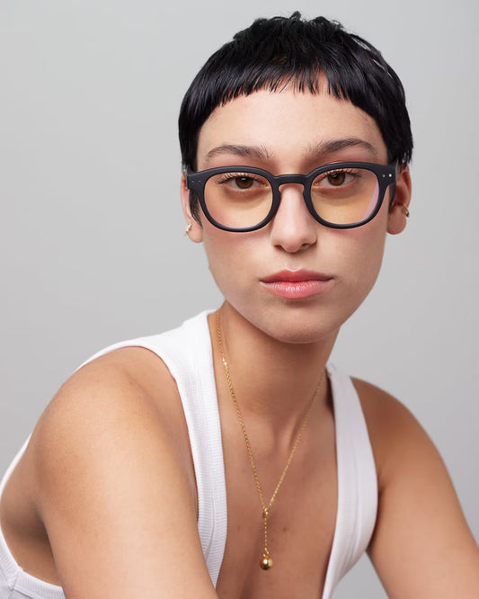 #C Screen Glasses in Black