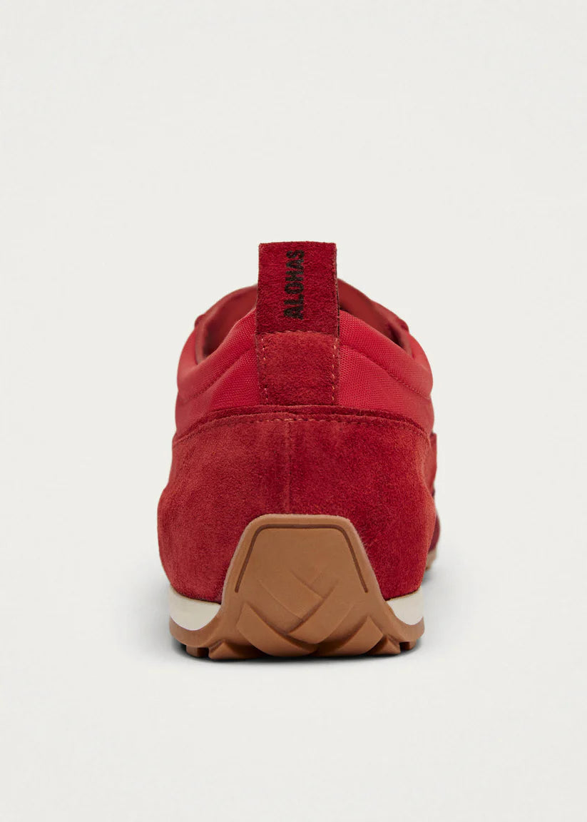 TB304 Nylon Leather Sneakers in Red